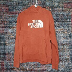 The North Face mens solid rust hoodie L